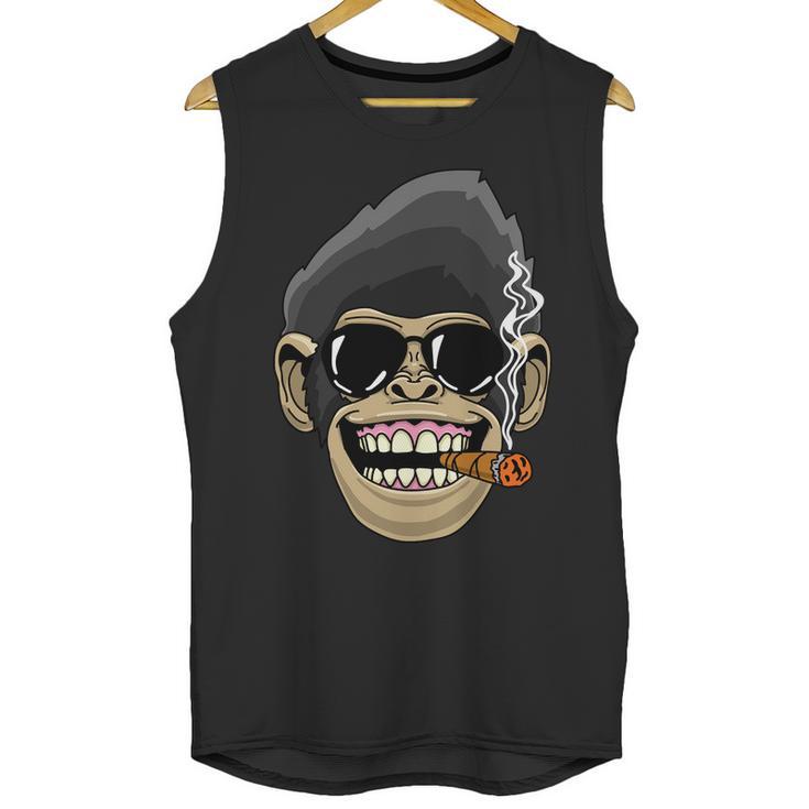 Monkey Smoking Cigar Unisex Tank Top