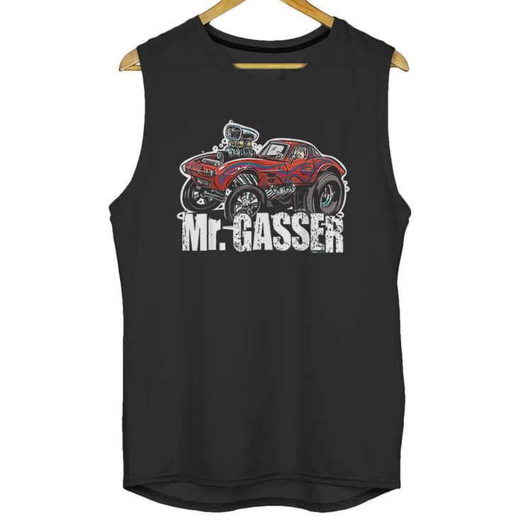 Mr Gasser Hot Rod Cartoon Race Car Unisex Tank Top