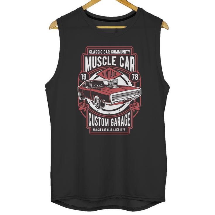 Muscle Car Graphic Design Printed Casual Daily Basic Unisex Tank Top