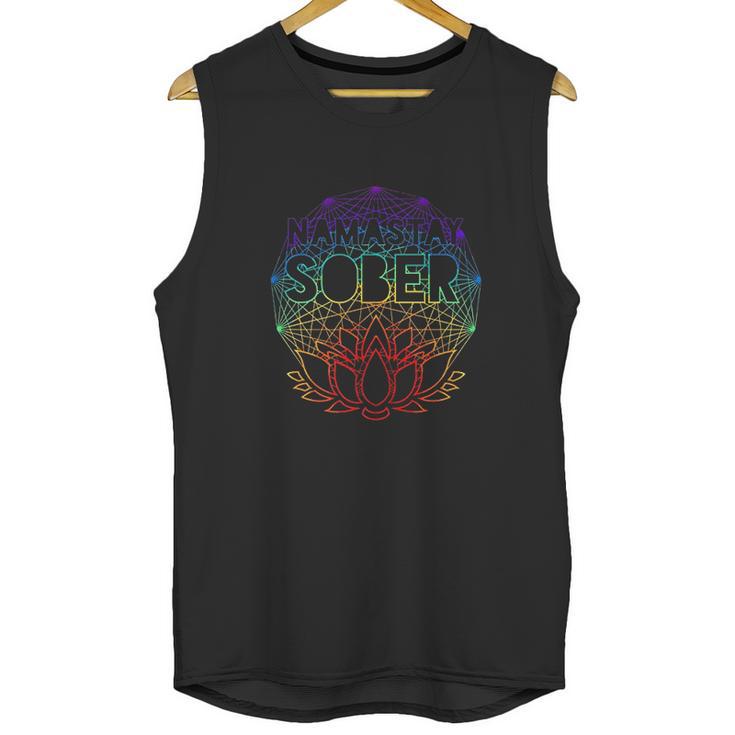 Namastay Sober Na Aa Alcoholics Anonymous Sobriety Recovery Unisex Tank Top