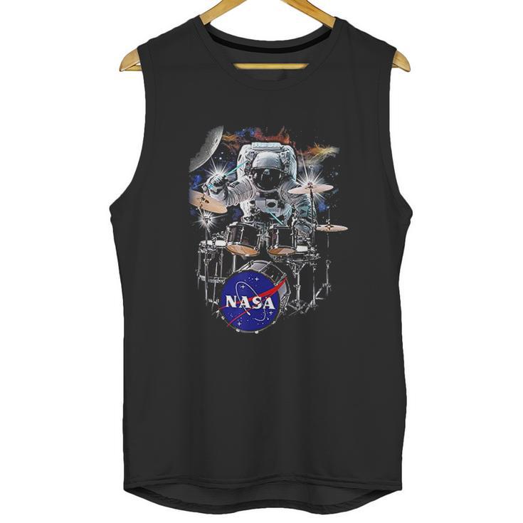 Nasa Astronaut Drummer Boy In Space Unisex Tank Top