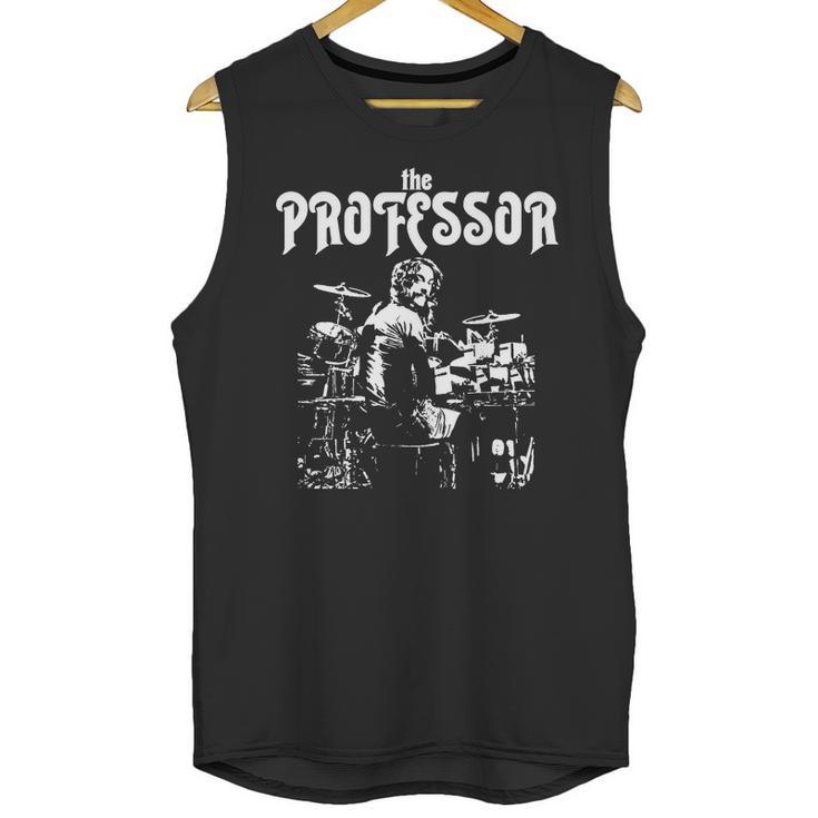 Neil Peart The Professor Drummer Unisex Tank Top