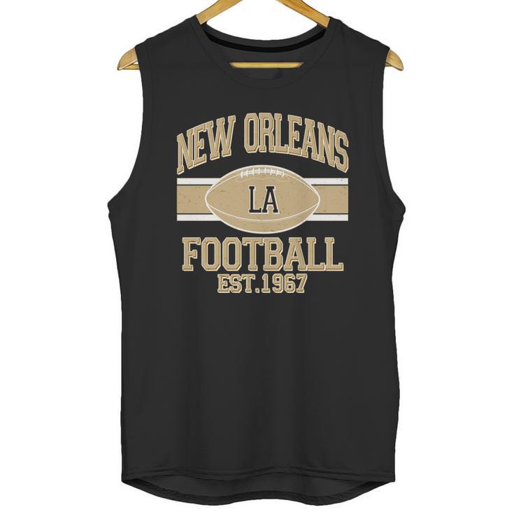 New Orleans La Football Vintage Sports Logo Unisex Tank Top