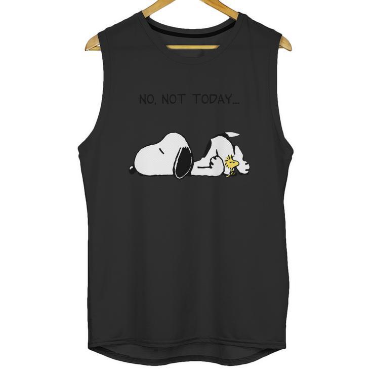 No Not Today Snoopy Unisex Tank Top