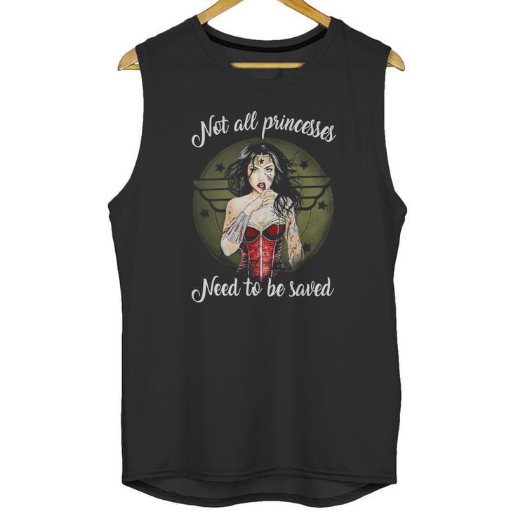 Not All Princesses Unisex Tank Top