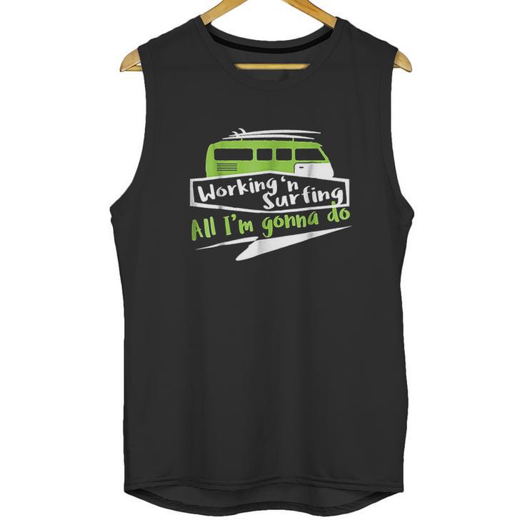 Ocean Surfing Vans Working And Surfing Unisex Tank Top