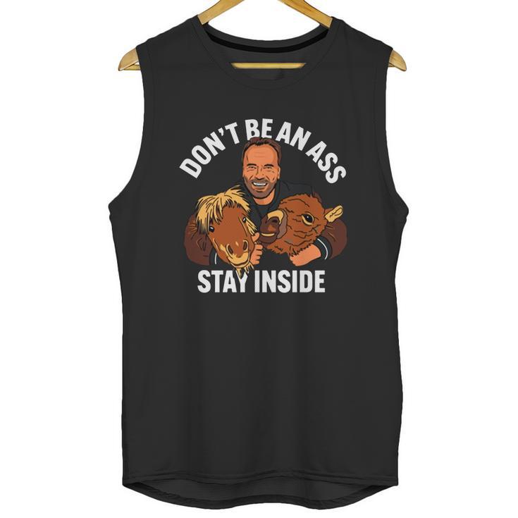 Official Arnold Schwarzenegger Stay Inside Unisex Tank Top