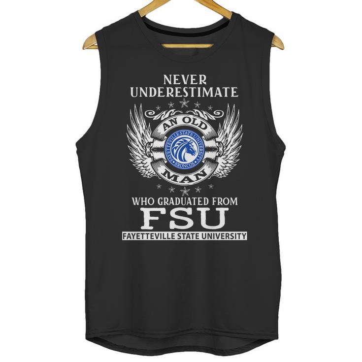 Old Man- Graduated From Fsu- Fayetteville State University Unisex Tank Top