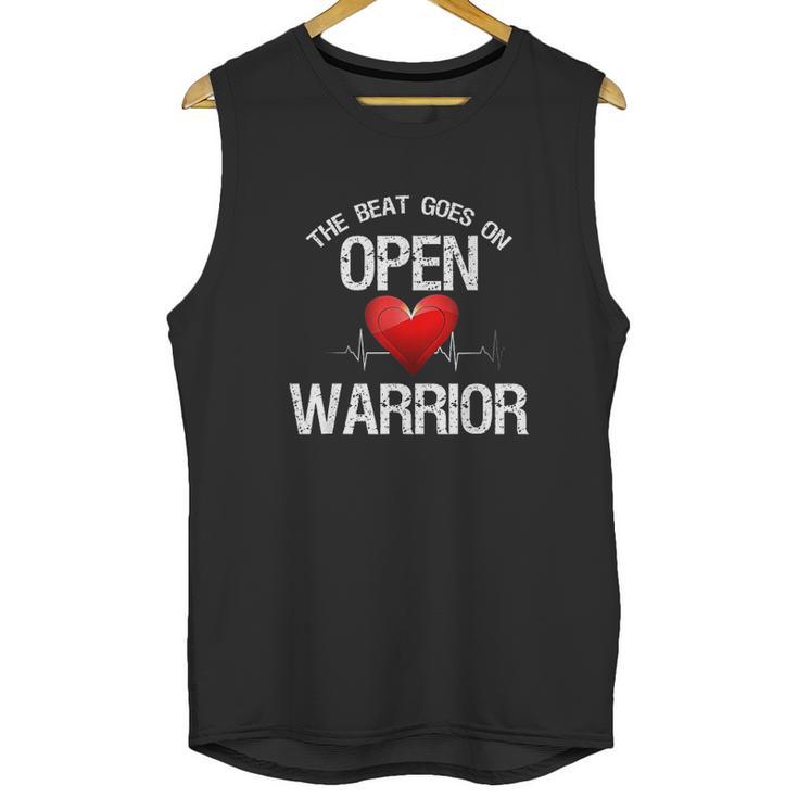 Open Heart Warrior The Beat Goes On Heart Patient Unisex Tank Top