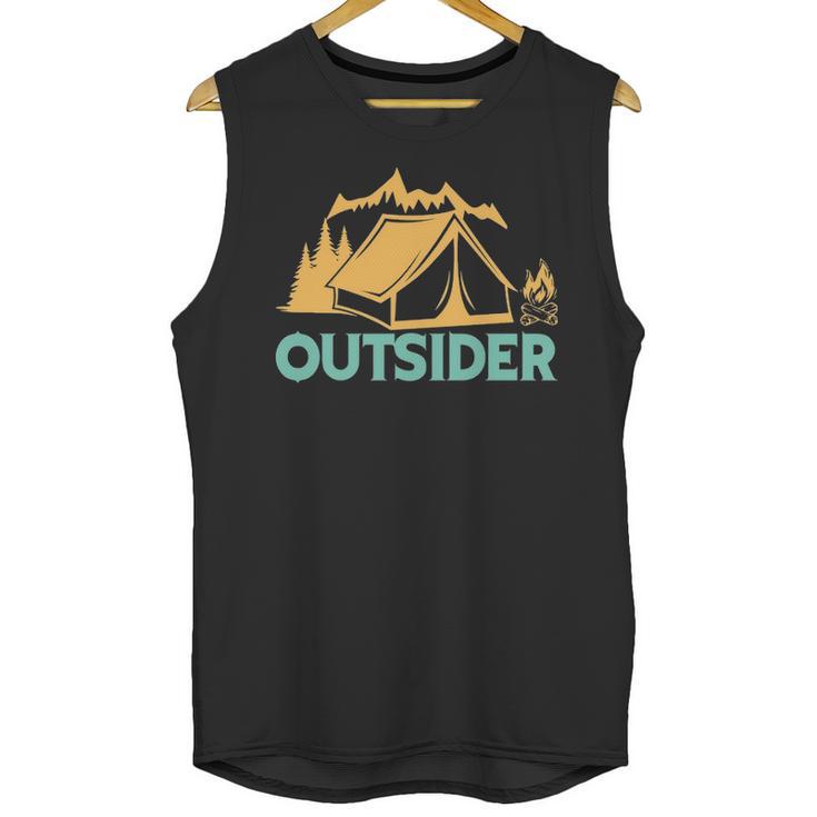 Outsider Hiking Tent Adventure T- Unisex Tank Top