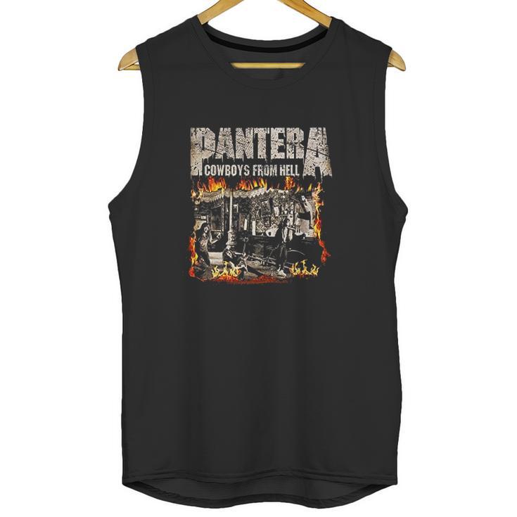 Pantera Official Cowboys From Hell Cover Fire Unisex Tank Top