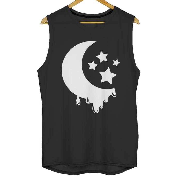 Pastel Goth Moon With Stars Kawaii Pastel Goth Design Gift Meaningful Gift Unisex Tank Top