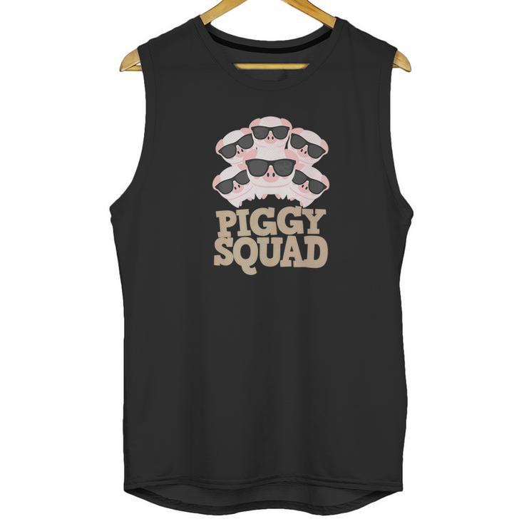 Perfect Pig Lover Gift Funny Piggy Squad Sunglasses Unisex Tank Top