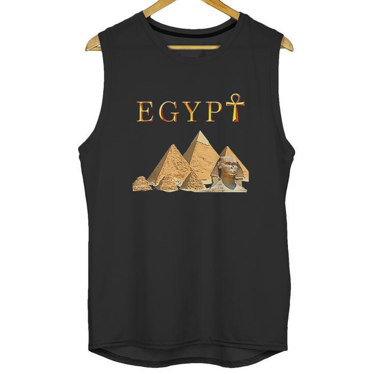 Pharaoh Ankh Pyramids Sphinx Egypt Tut Egyptian Gift Unisex Tank Top