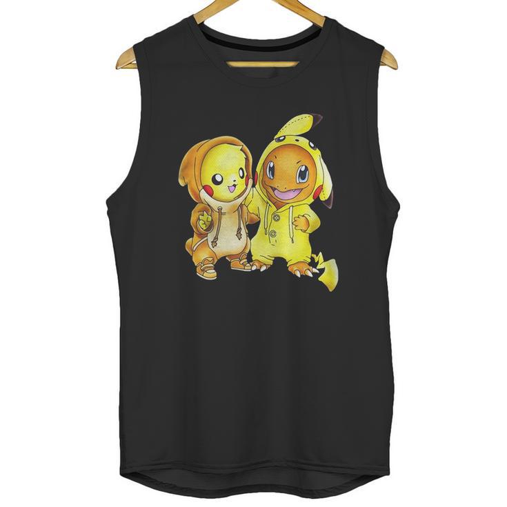 Pikachu And Pikachu Charmander Pokemon Unisex Tank Top