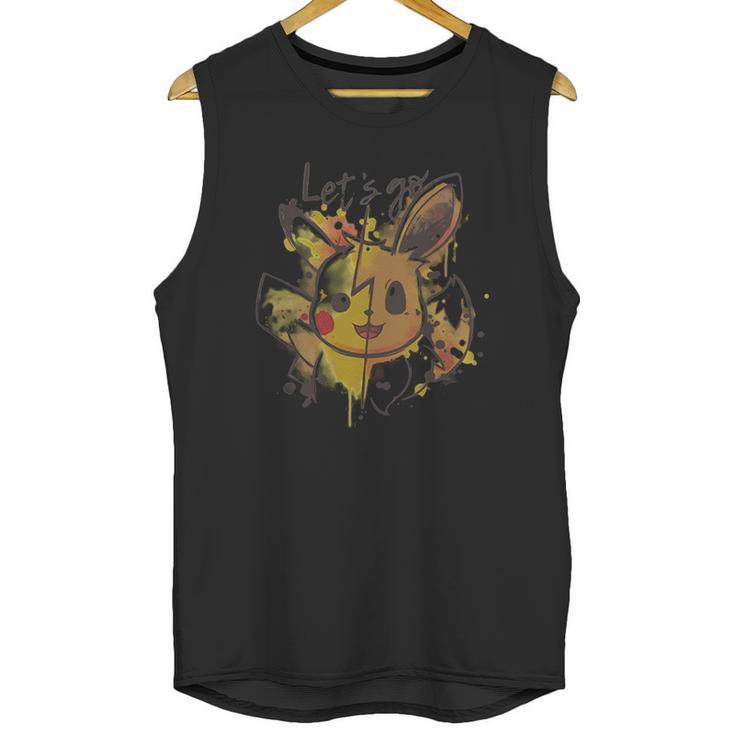 Pikachu And Eevee Lets Go Unisex Tank Top