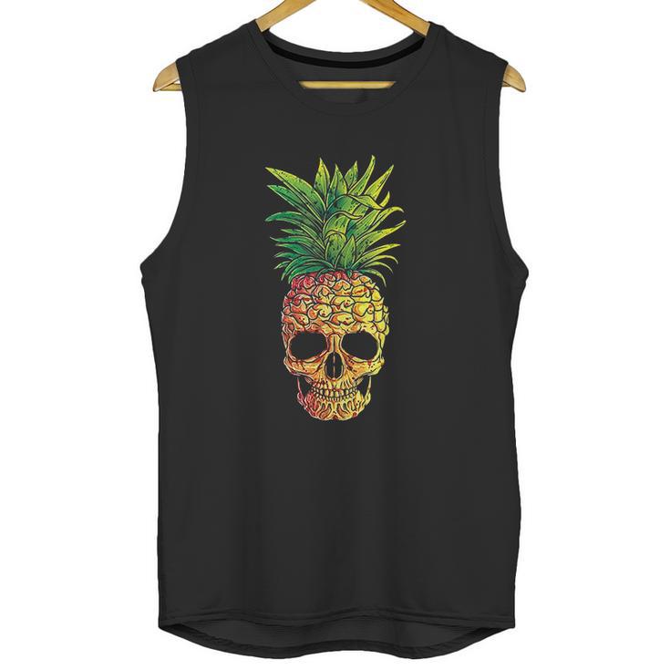 Pineapple Aloha Beaches Hawaiian Hawaii Halloween Unisex Tank Top