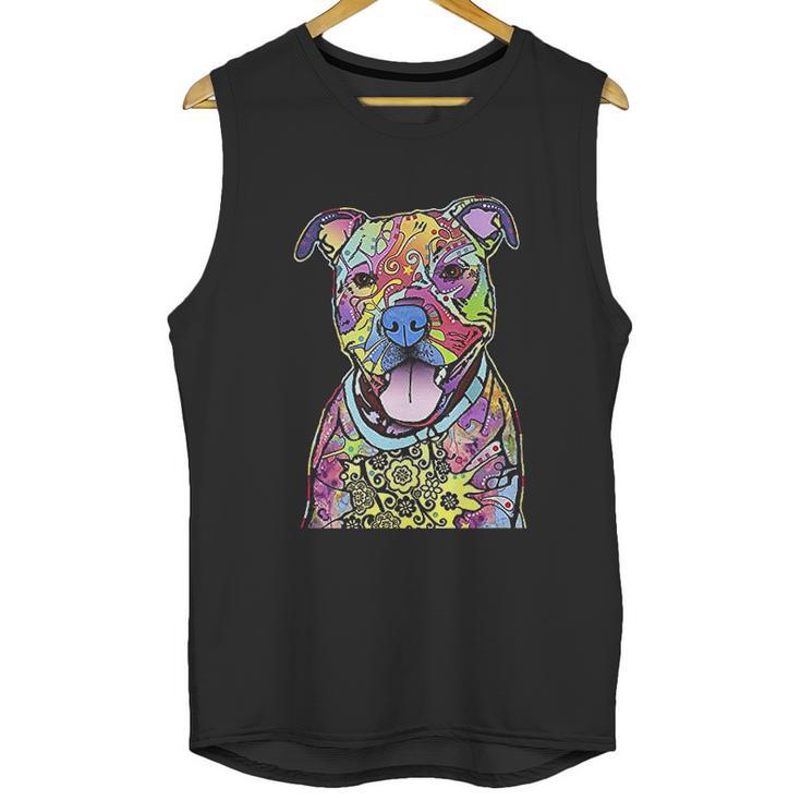 Pitbull Colourful Pit Bulls Dog Lovers Gift Unisex Tank Top