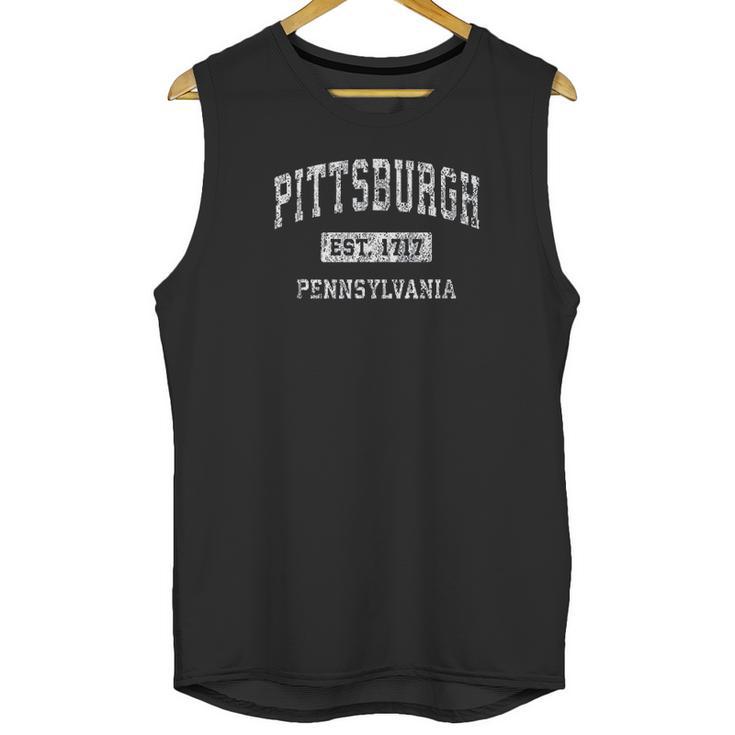 Pittsburgh Pennsylvania Pa Vintage Established Sports Design Unisex Tank Top