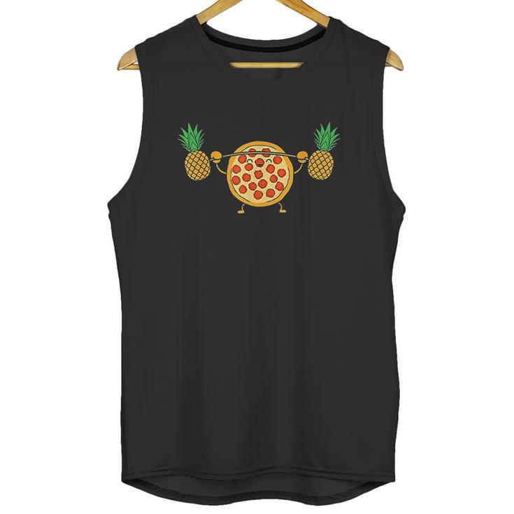 Pizza Lifting Pineapple Funny Food Snatch Squat Barbell Unisex Tank Top