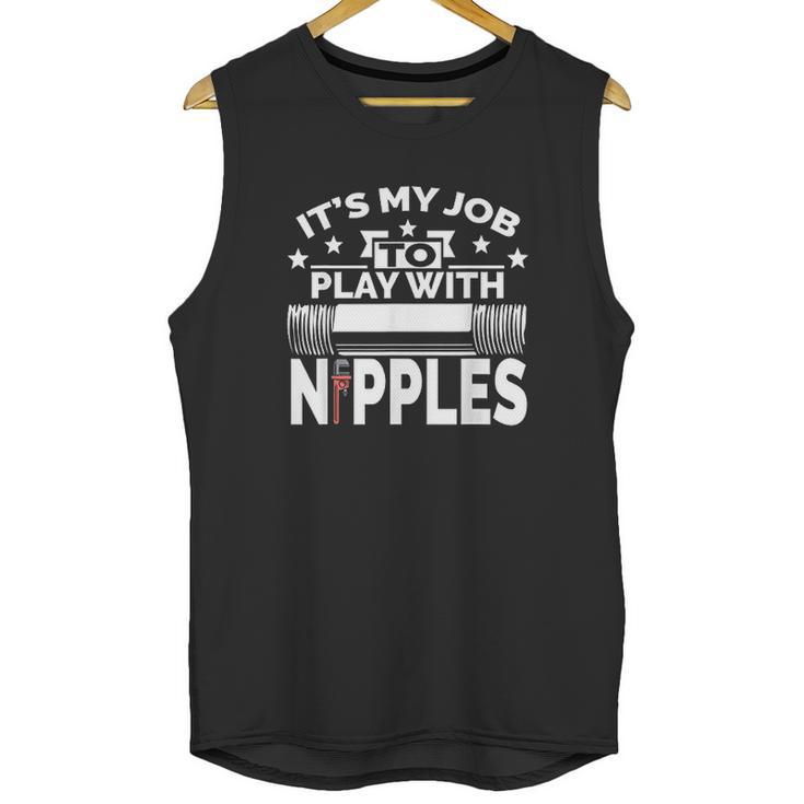 Play With Nipples Unisex Tank Top