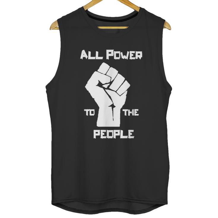 All Power To The People Panthers Party Civil Rights Graphic Design Printed Casual Daily Basic Unisex Tank Top