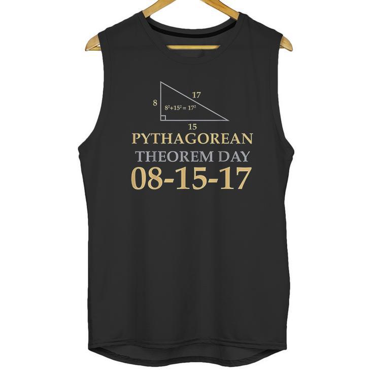 Pythagoras Pythagorean Theorem Day August 15 2017 Unisex Tank Top