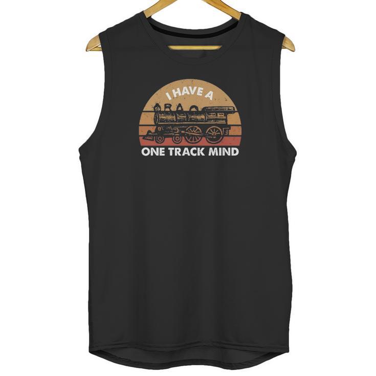 Railroad Model I Have A One Track Mind Unisex Tank Top