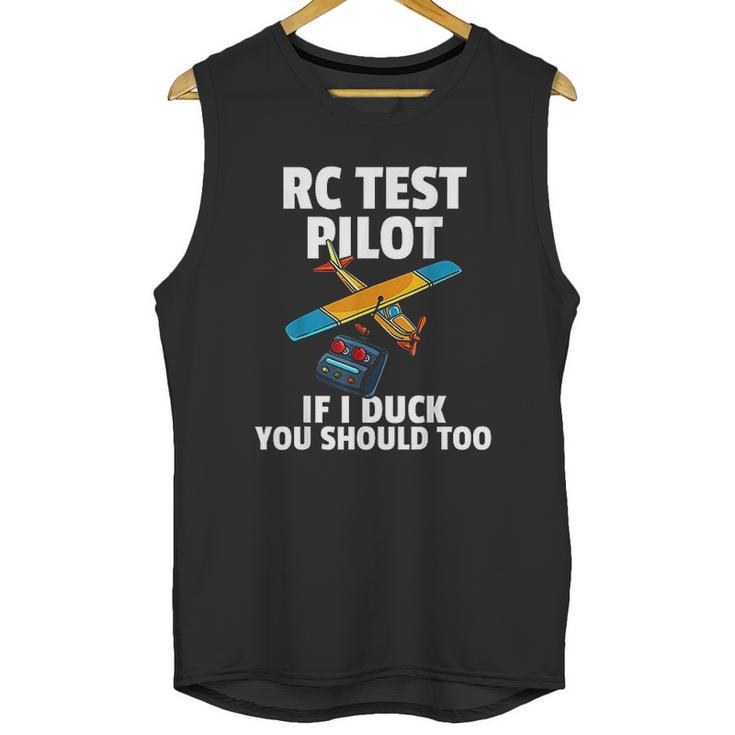 Rc Test Pilot Gift For Rc Plane Model Airplane Lover Unisex Tank Top