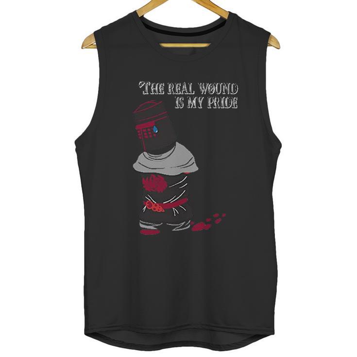 The Real Wound Is My Pride Funny Comedy Satire Black Knight Unisex Tank Top