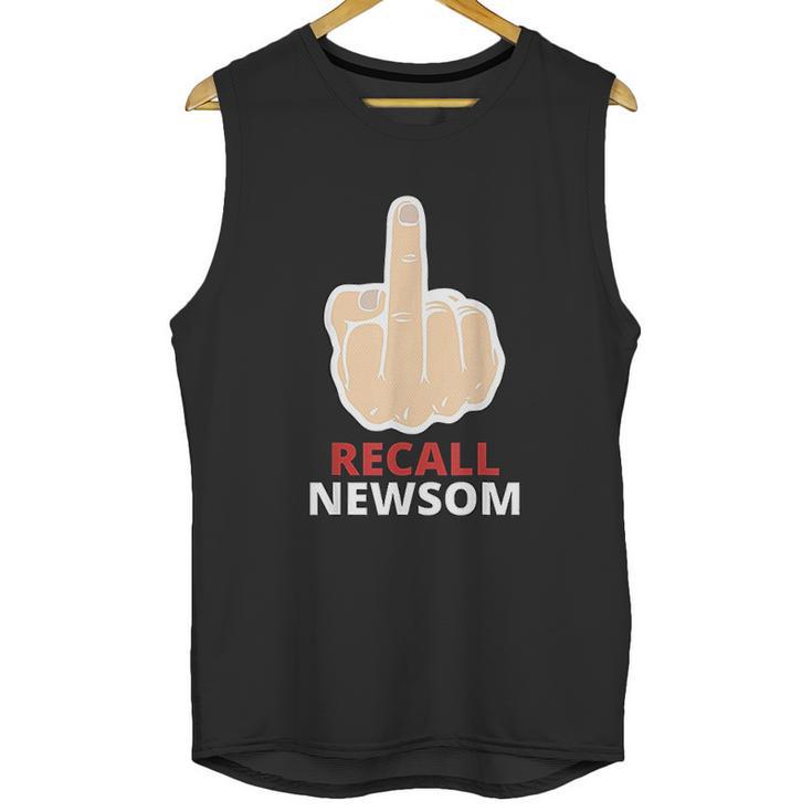 Recall Newsom Recall Gavin Newsom Middle Finger Unisex Tank Top