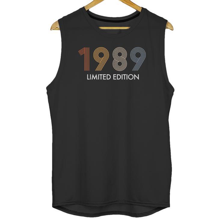 Retro 33 Years Vintage 1989 Limited Edition 33Rd Birthday Unisex Tank Top