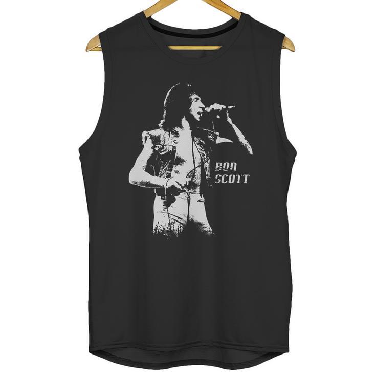 Retro Graphic Bon Scott Art Unisex Tank Top