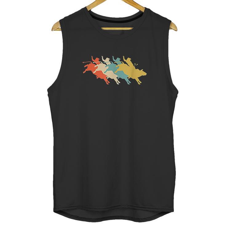 Retro Vintage Rodeo Bull Rider Unisex Tank Top