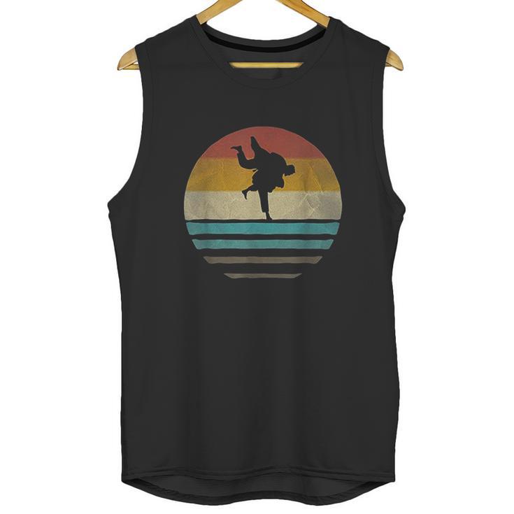 Retro Vintage Sunset Jiu Jitsu Silhouette Cute Funny Gift Unisex Tank Top