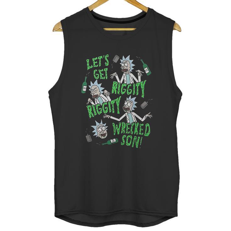 Ripple Junction Rick And Morty Riggity Riggity Wrecked Unisex Tank Top