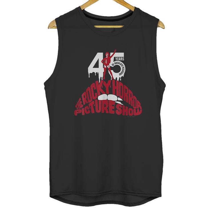 The Rocky Horror Picture Show 45Th Anniversary Red Logo Unisex Tank Top