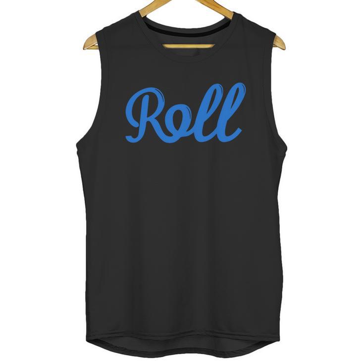 Roll Jiu Jitsu Blue Unisex Tank Top