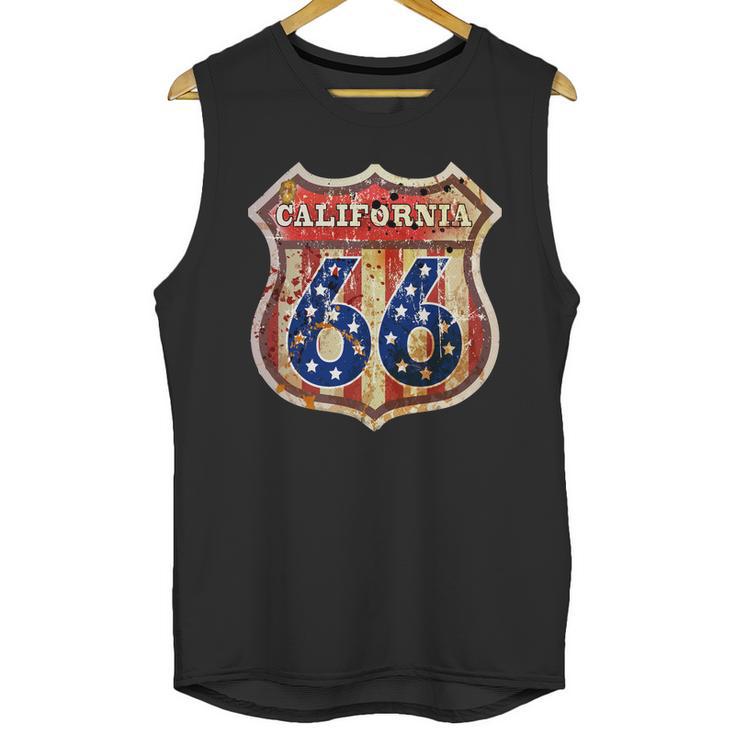 Route 66 California Graphic Design Printed Casual Daily Basic Unisex Tank Top