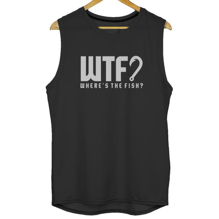 Where S The Fish Wtf Tee Unisex Tank Top