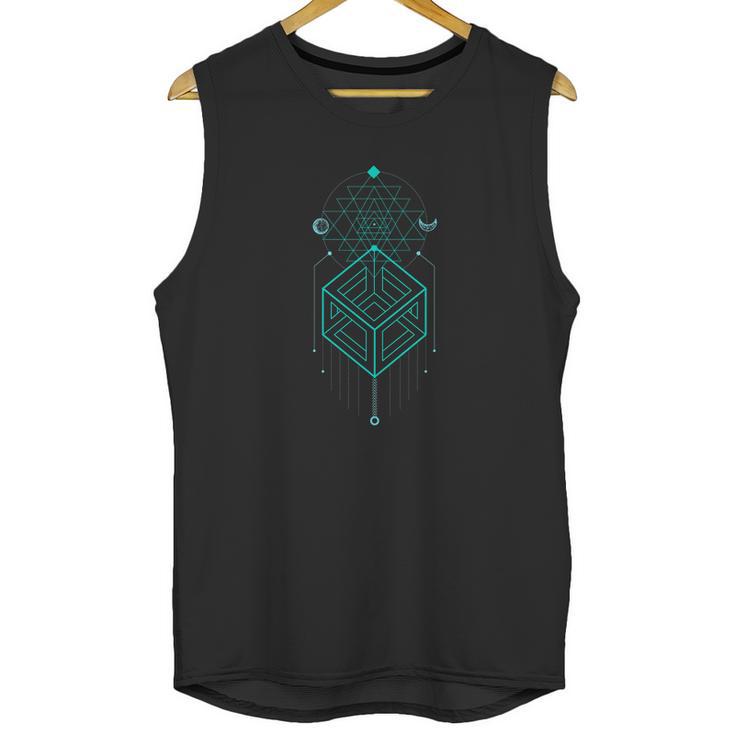 Sacred Geometry Magic Cube Totem Shirt Unisex Tank Top