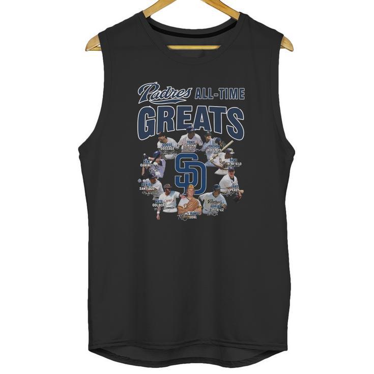 San Diego Padres All Time Greats Signatures Unisex Tank Top