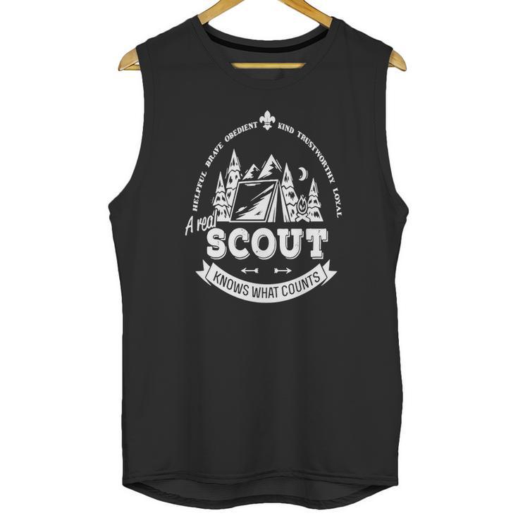 Scout - A Real Scout Knows What Counts - Mens T-Shirt By American Apparel Unisex Tank Top