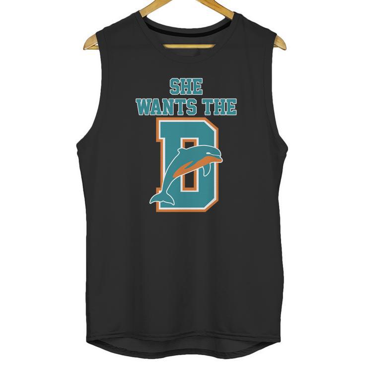 She Wants The D Dolphins Unisex Tank Top