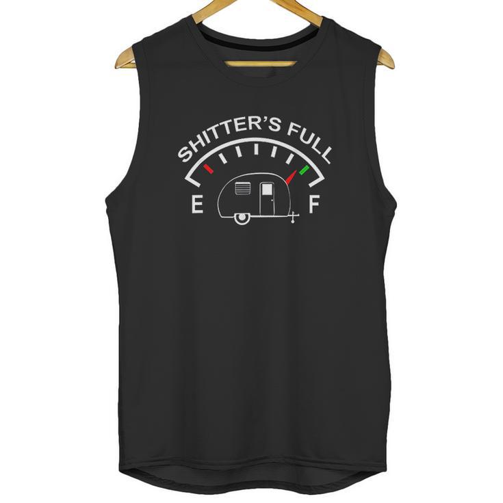 Shitters Full Funny Camper Rv Camping Unisex Tank Top