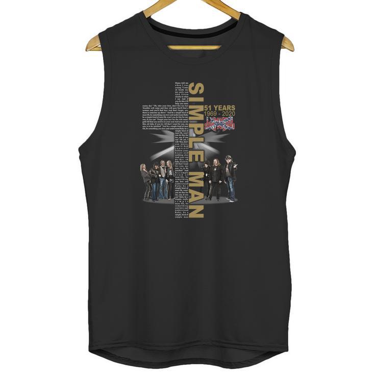 Simple Man Lyric Cross 51 Years From 1969 To 2020 Lynyrd Skynyrd Unisex Tank Top