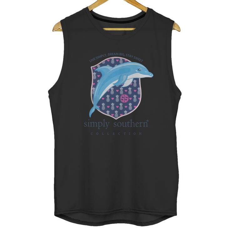 Simply Southern Blue Dolphin Unisex Tank Top