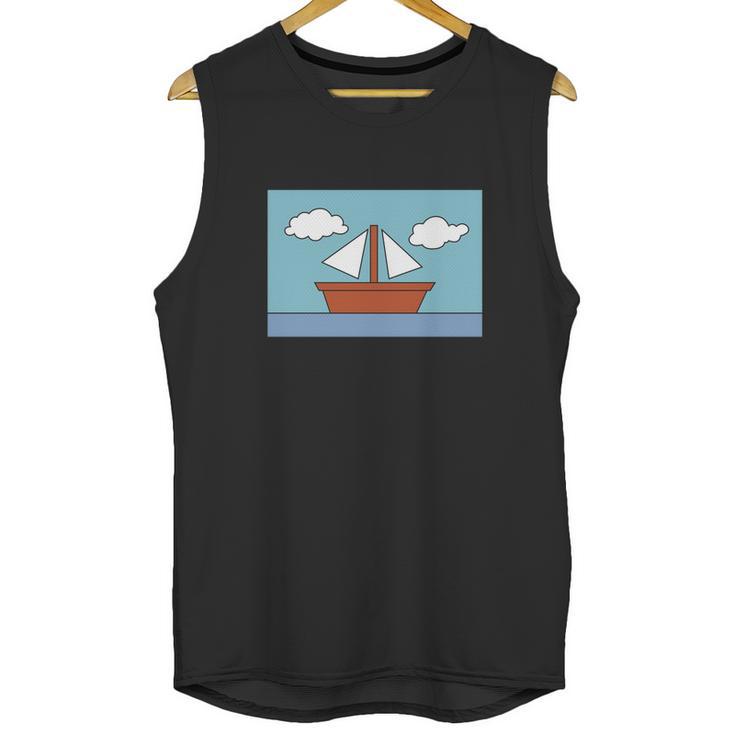 Simpsons Sailboat Painting Unisex Tank Top