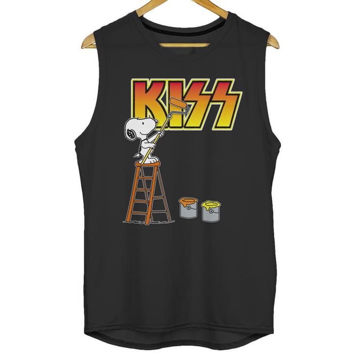 Snoopy Paint Kiss Unisex Tank Top