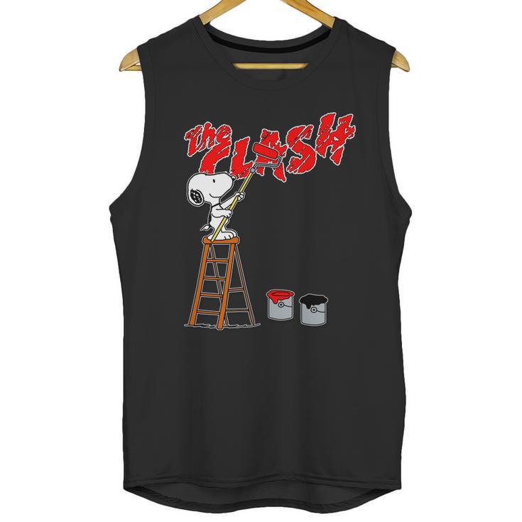 Snoopy Paints  The Clash Unisex Tank Top